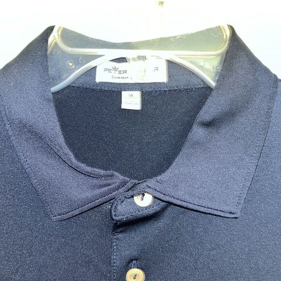 Two (2) Peter Millar Summer Comfort Blue Golf Polo Shirt M Golf Pride Grips - Picture 5 of 5